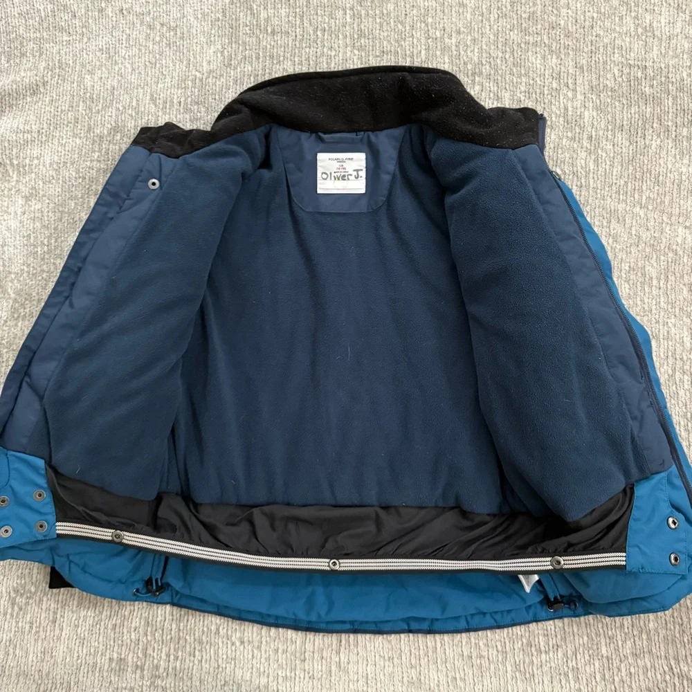 Polarn O. Pyret Kids Winter Ski Jacket Blue Waterproof 7–8Y 128 Snow‎ Gear